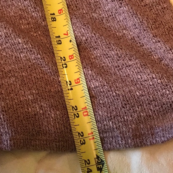 Light Woven Sweater with Dolman Sleeves - Plum - medium, comfy, sheer weave - Picture 5 of 5